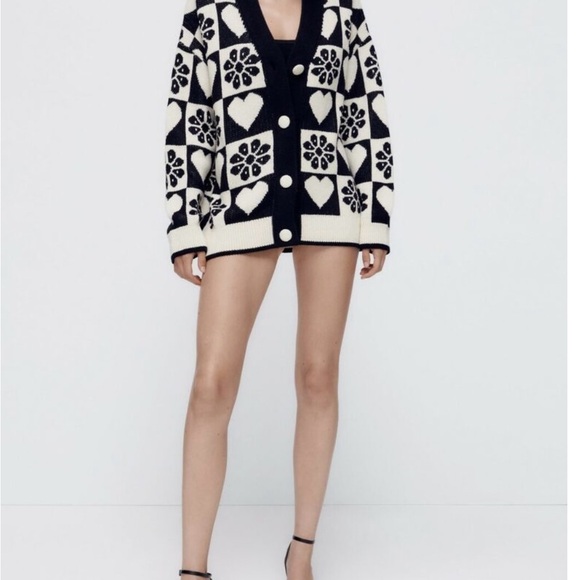 Zara Jacquard Cardigan - Picture 3 of 3